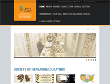 Tablet Screenshot of herbariumcurators.org